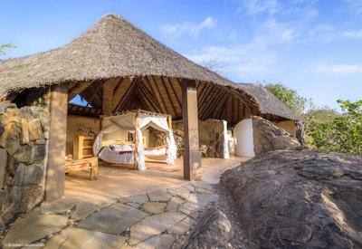 Amazing thatched and open bedrooms