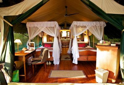Classic camp in the Samburu