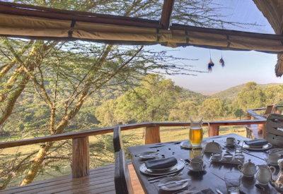 Dining area and the views