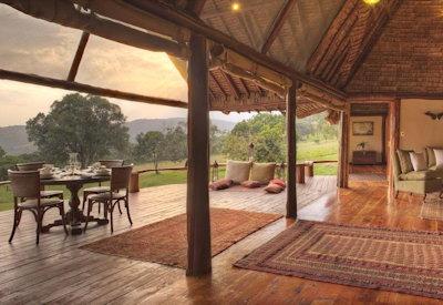 Central guest area at the lodge
