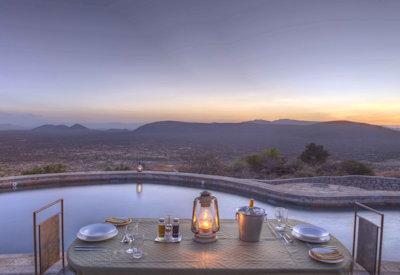 Private dinners at sunset