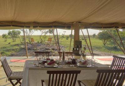 Main mess tent and Mara Plains