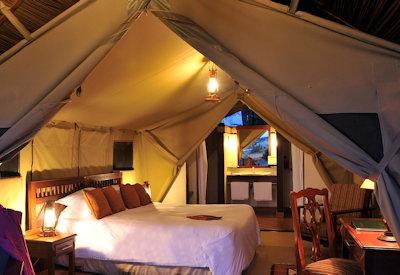 Tented camp in the in the Ol Pejeta