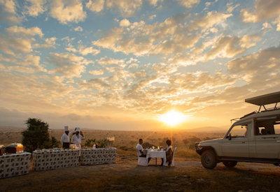 Sundowners in the Taita Hills Sanctuary