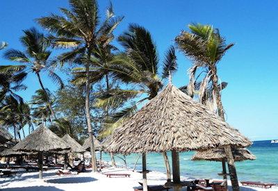 A classic beach club in Kenya