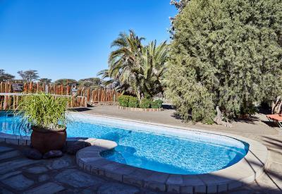 Swimming pool at Büllsport Lodge