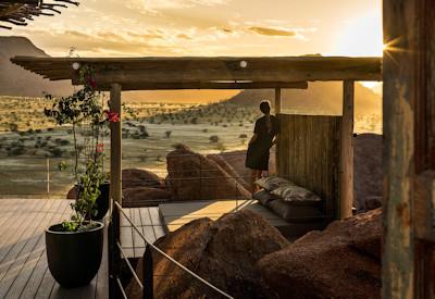Panoramic views can be had from all corners of the camp
