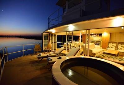 Chobe Princess at night