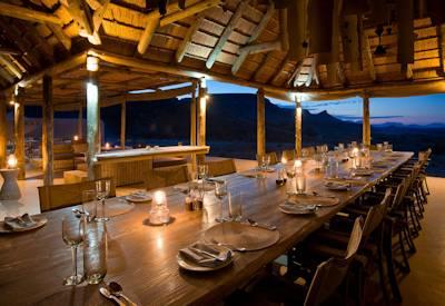Indoor dining area