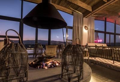 Sunset over Namib Desert
