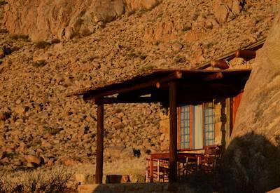 Shaded areas with views of the rugged granite gneiss mountain