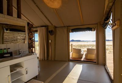 Indoor and outdoor shower options