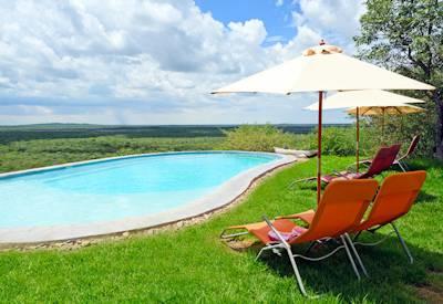 Swimming pool with views