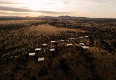Habitas located in rural and wild Namibia