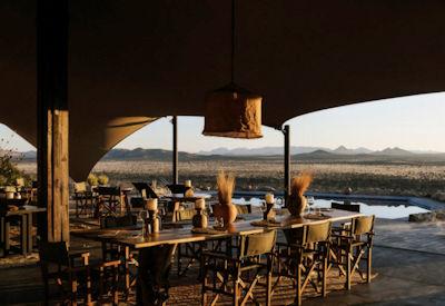 Open air dining area with free wifi