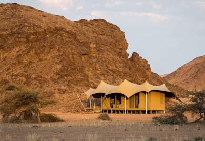 Remote and wild tented camp