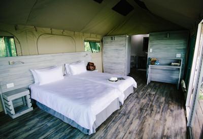 All tents overlook the vast floodplains