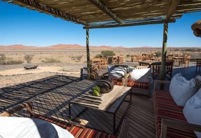 Shaded viewing decks