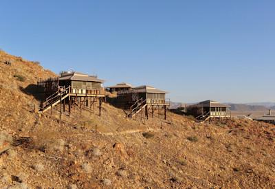 Desert plains and Sesriem Canyon surround