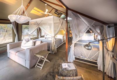 Family tent close to the Etosha National Park