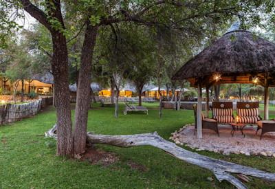 Outdoor setting at the lodge