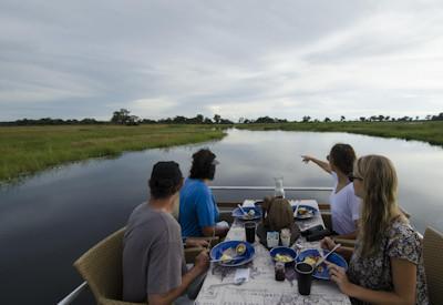 River safaris whilst spotting plains game