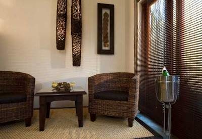 Lounge area in safari chalets
