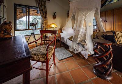 Safari suites with views of stunning landscapes