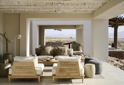 Lounge area inone of the last true wilderness areas