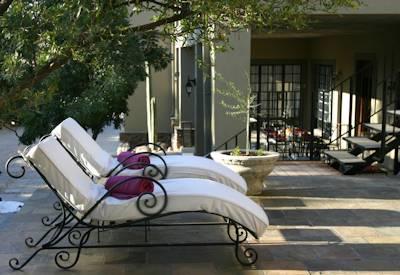 Guesthouse sun loungers