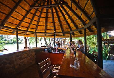 Lodge bar area with views
