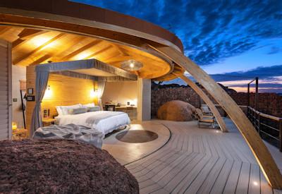 Views from bed onto your private deck