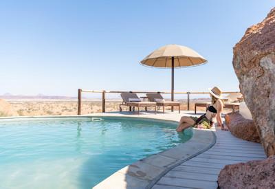 Swimming pool and nature walks within this private concession