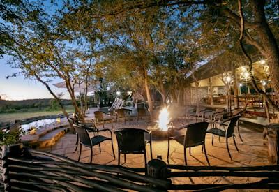 Main viewing deck and sunset
