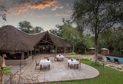 Rustic bush camp in the Onguma Nature Reserve