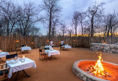 Boma dinner in the Onguma Private Game Reserve