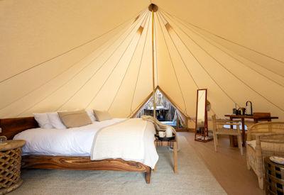 Walking trals camp in the Onguma Nature Reserve