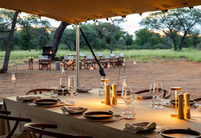 The camp featuring solar power and sustainable practices