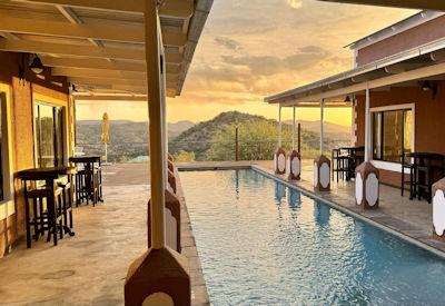 Lovely swimming pool with excellent views