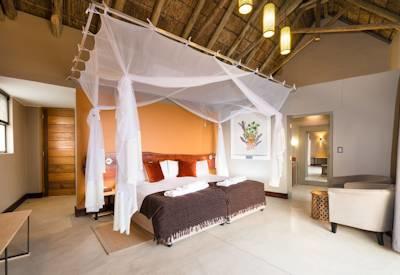 Thatched luxury safari suites