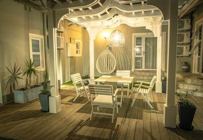 Private outdoor dining on request