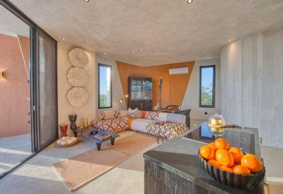 Privileged access with private bar and dining area