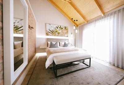 Beautifully appointed suites with bathrooms