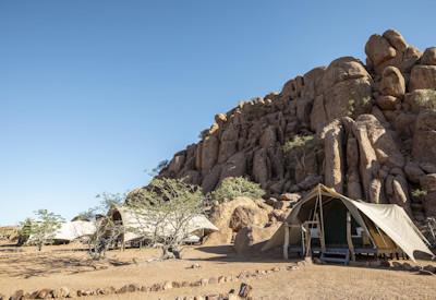 Surrounded by rolling boulders and granite outcrop