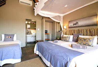 Twin rooms and family rooms available