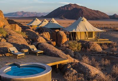 Views from Boulders Camp with plunge pools