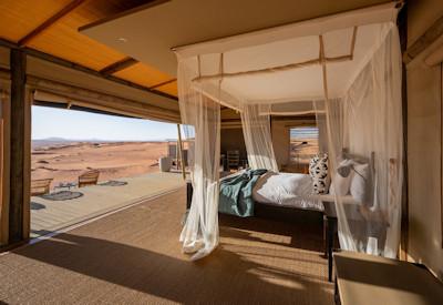 En-suite tented suites with private verandah