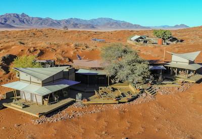 Dune Camp on a sand dune