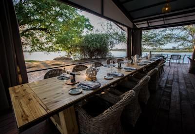 Dining area with views