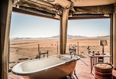En-suite bathroom with stunning free standing bath tub